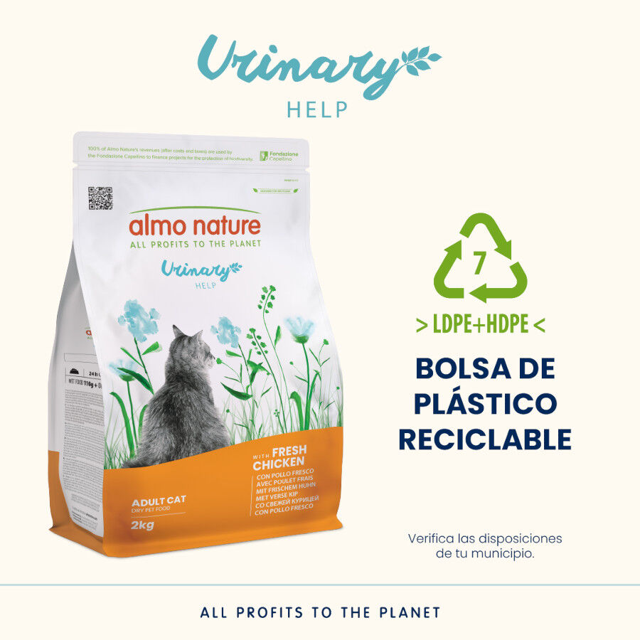 2 kg Almo Nature Urinary Pollo pienso para gatos , , large Imagen numero 4